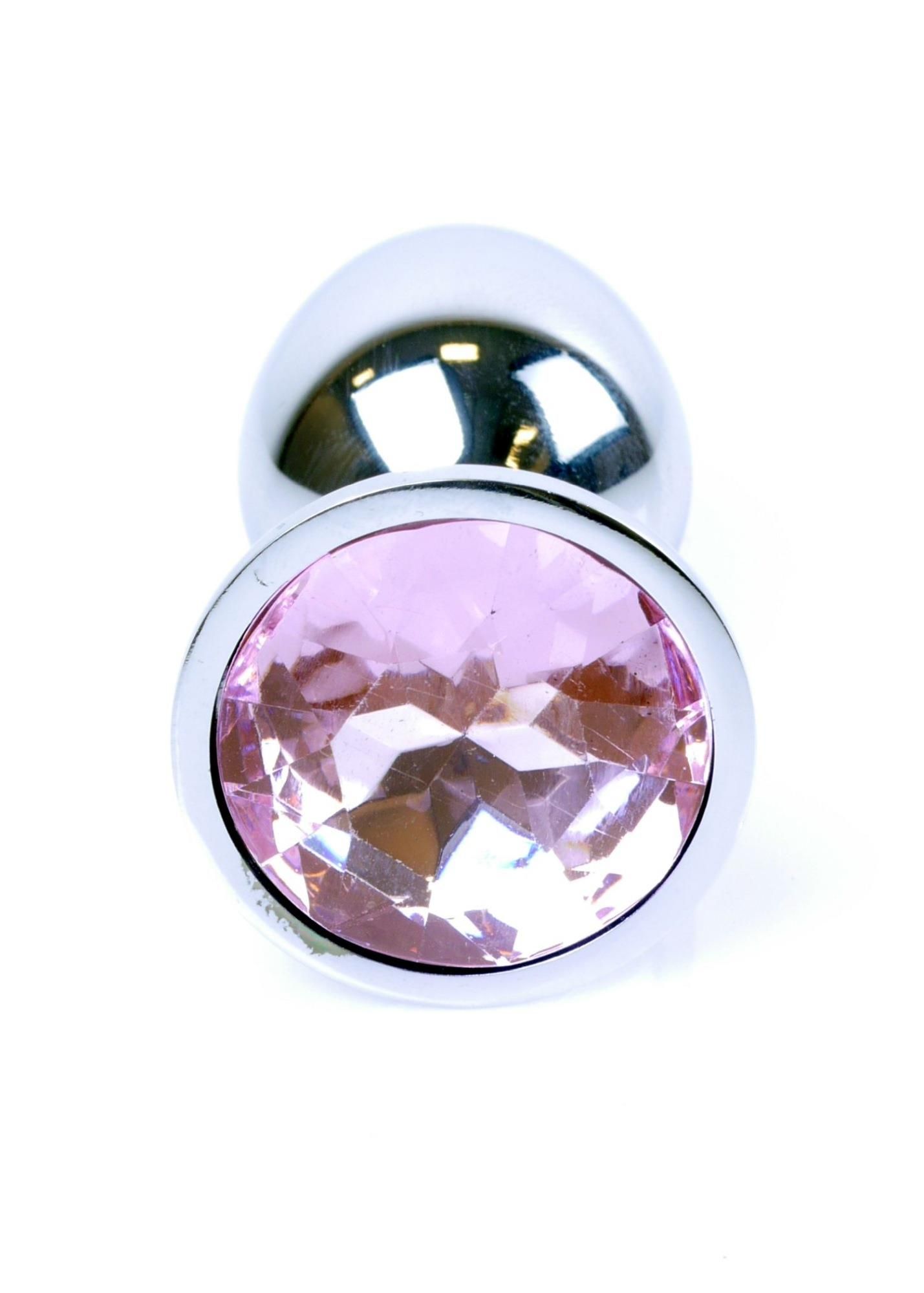 Korek analny MyLove Toys Jewelry Silver Plug, 7 cm (jasnoróżowy)