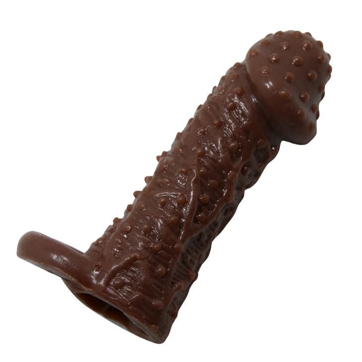 Nasadka na penisa Baile Brave Man Extension, 13 cm (brązowy)