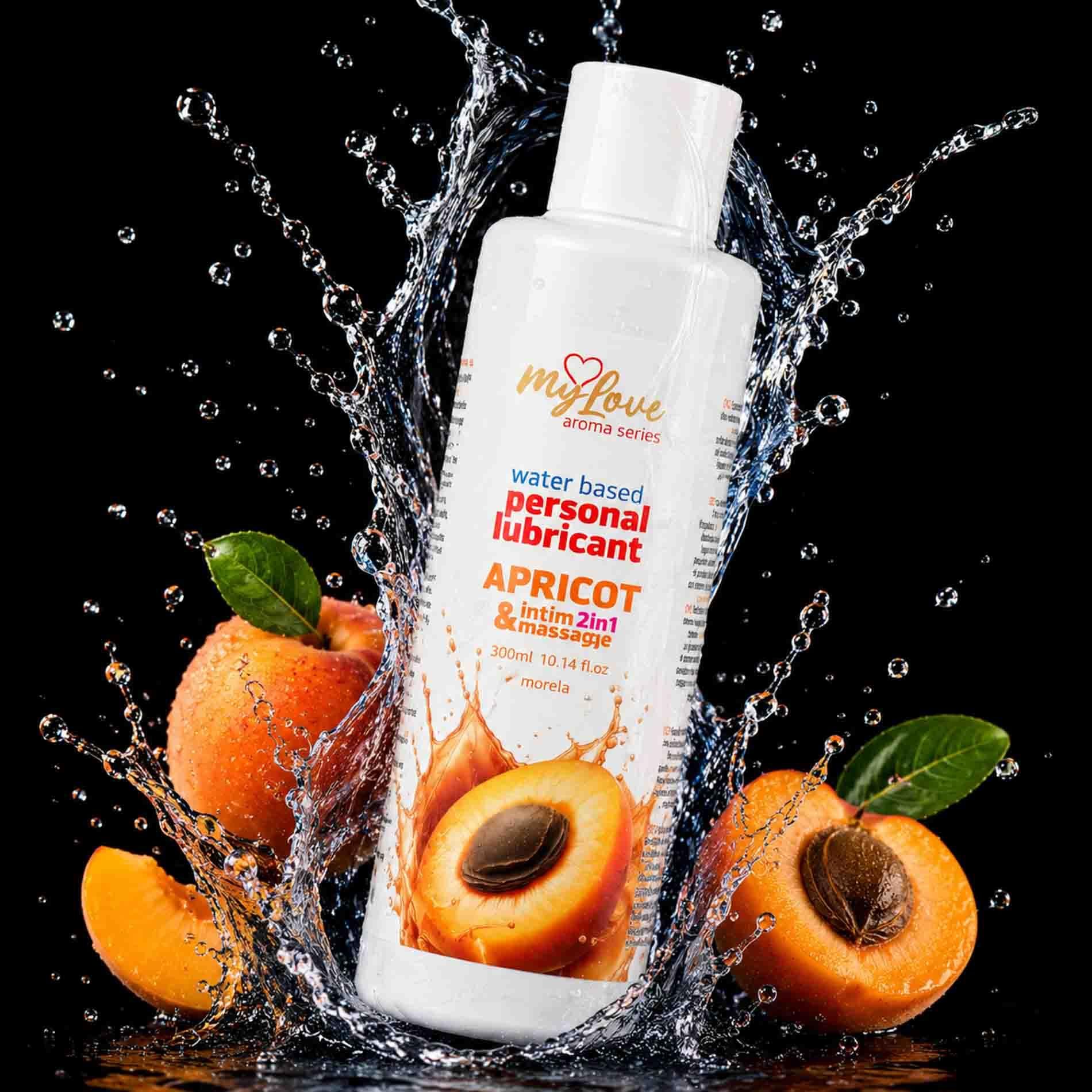 Lubrykant MyLove Aroma Series Intim&Massage 2in1 Apricot, 300 ml