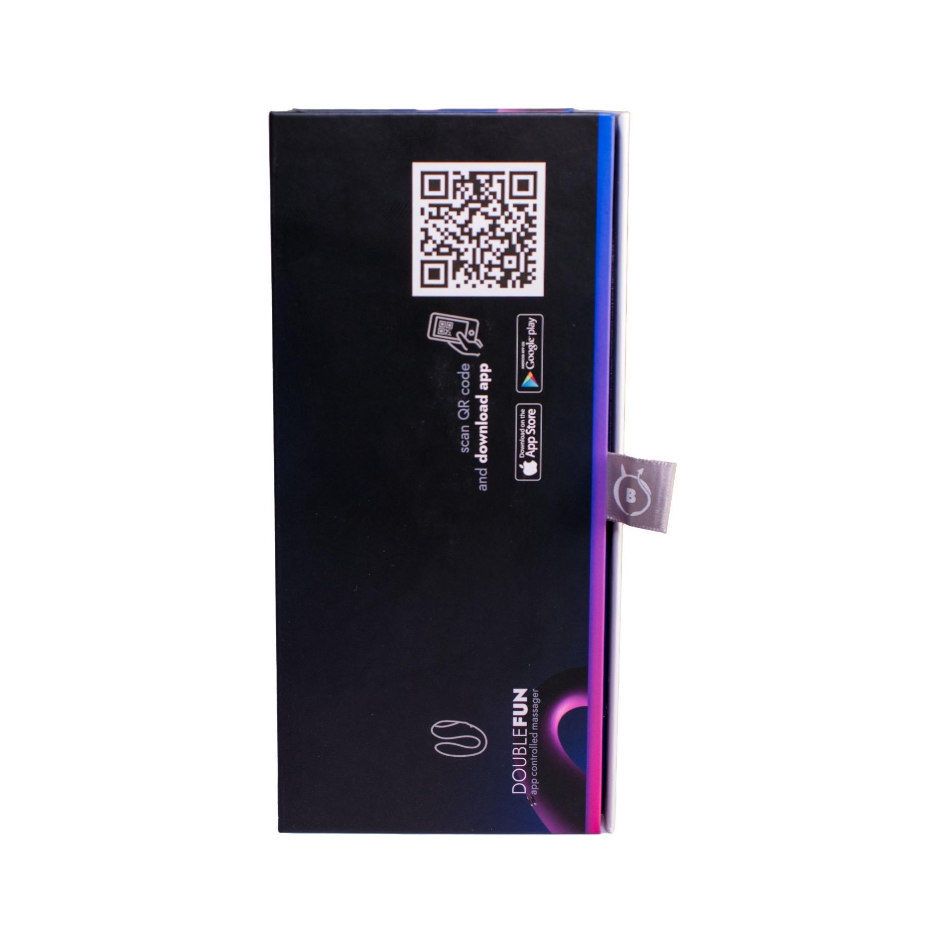 Вибратор B - Series Smart Double Fun App, 8.3 см (фиолетовый)