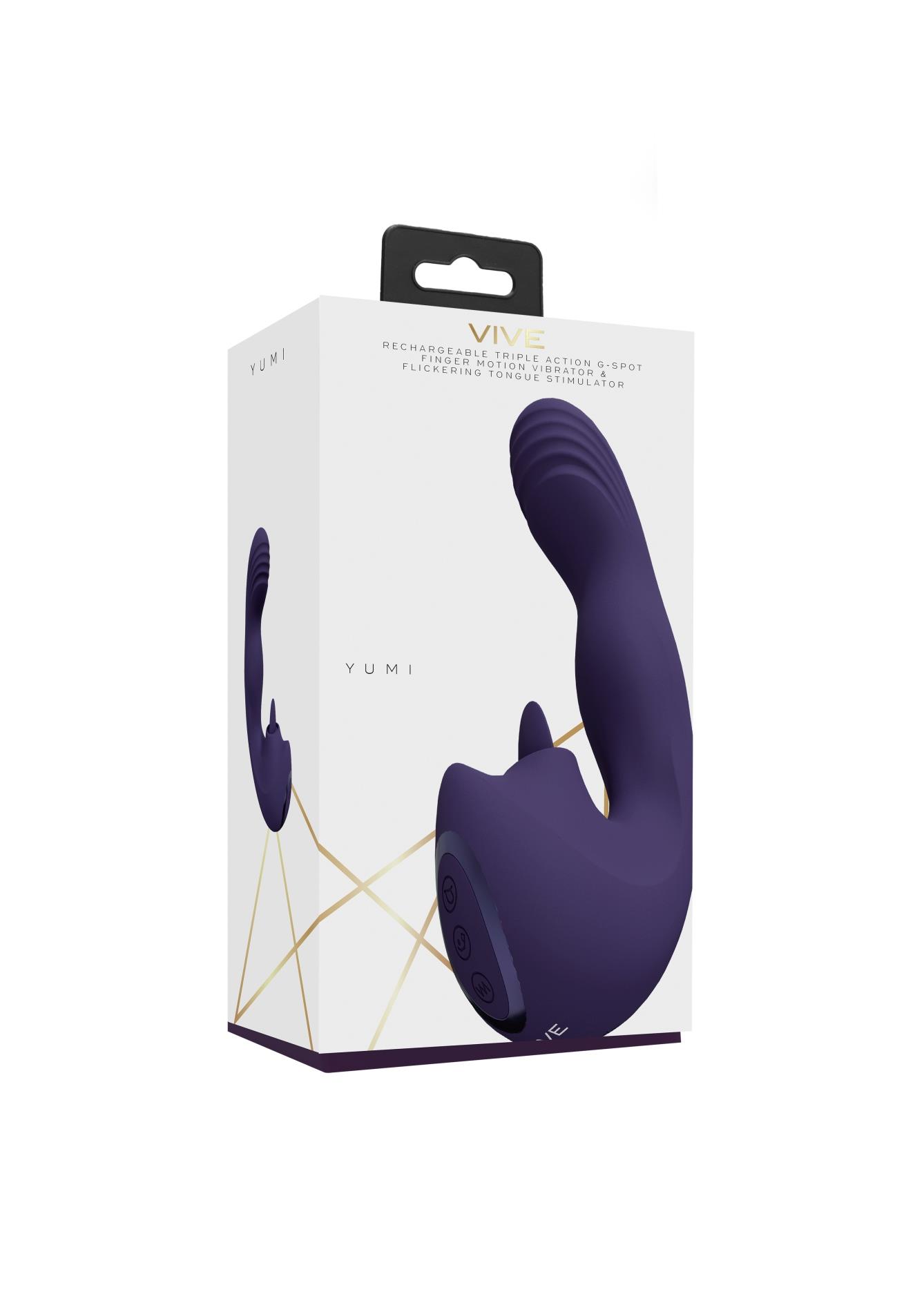 Вибратор Vive Yumi G-Spot, 13.7 см (фиолетовый)
