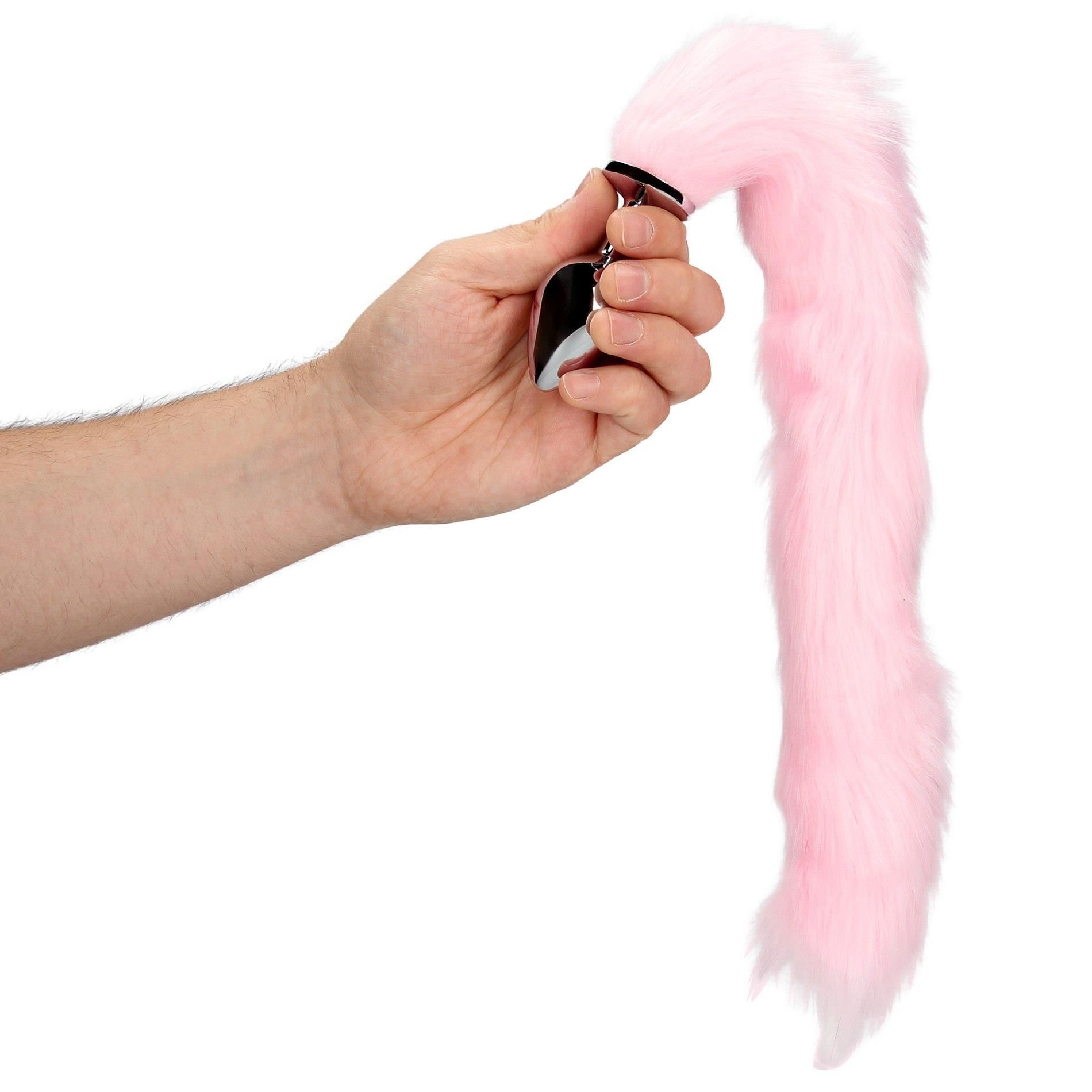 Korek analny Ouch! Fox Tail, 42.5 cm (różowy)