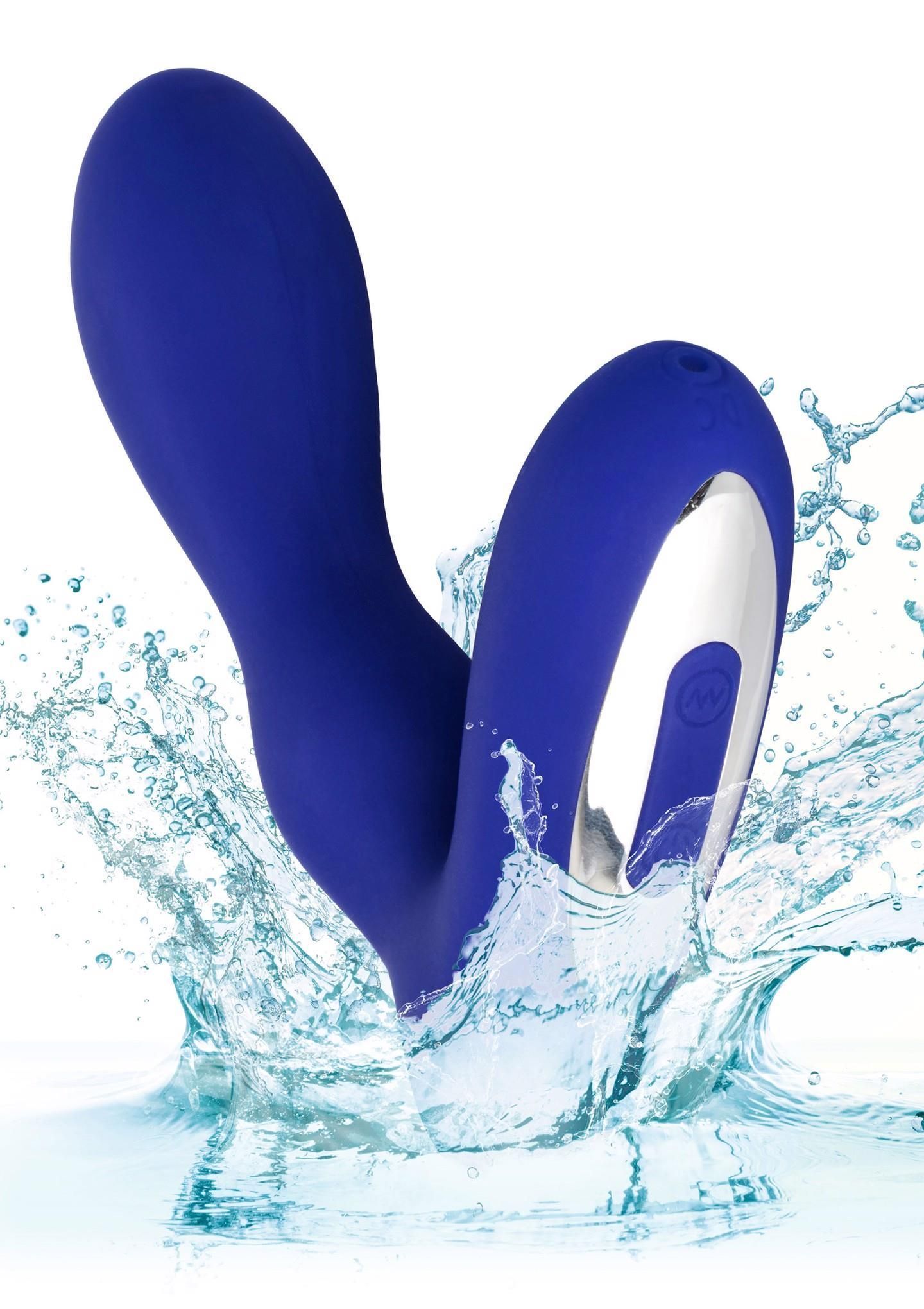Вібростимулятор простати Wireless Pleasure Probe, 10,5 см (синій)