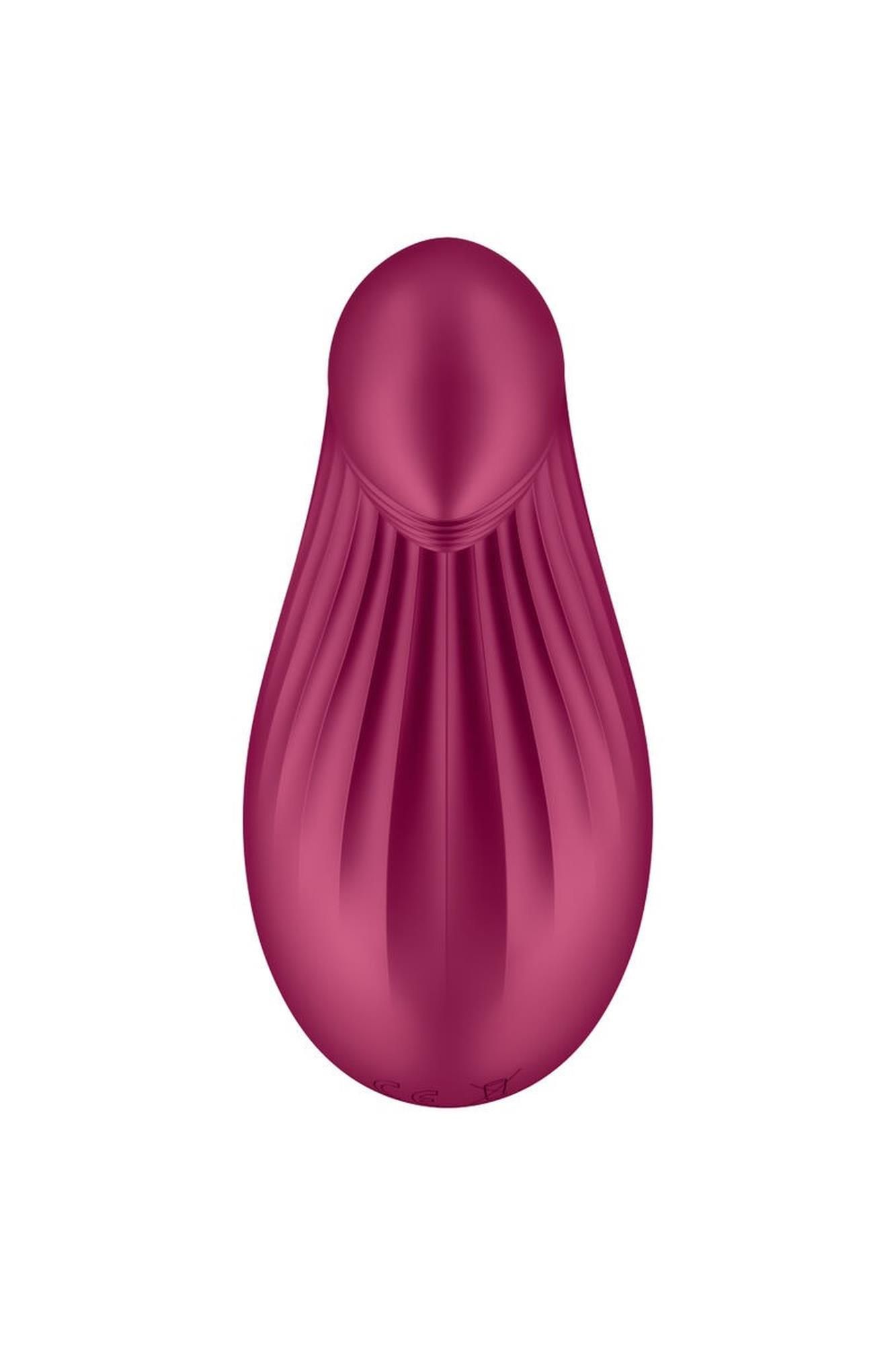 Вібратор Satisfyer Dipping Delight, 9 см (бордовий)
