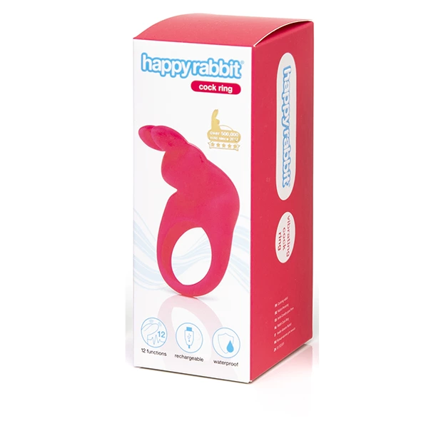 Виброкольцо Happy Rabbit Cock Ring, 6,7 см (розовый)
