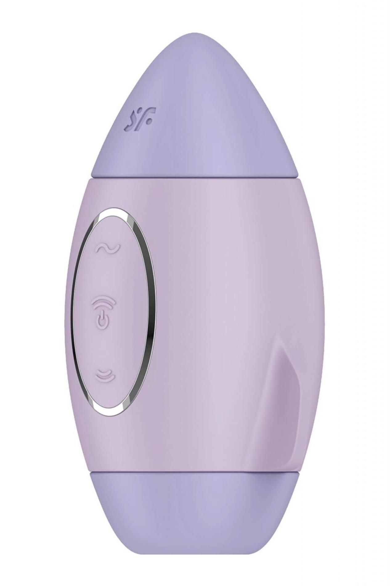 Вакуумний стимулятор клітора з вібрацією Satisfyer Mission Control (фіолетовий)