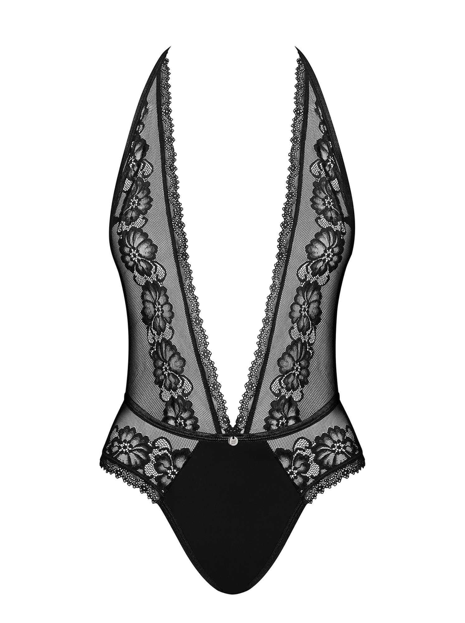Боди Obsessive Canndis, L/XL (черный)