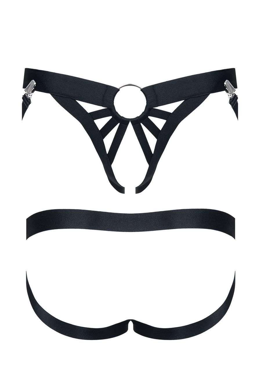 Męskie figi Regnes Fetish Planet otwarty, XXL/XXXL (czarny)