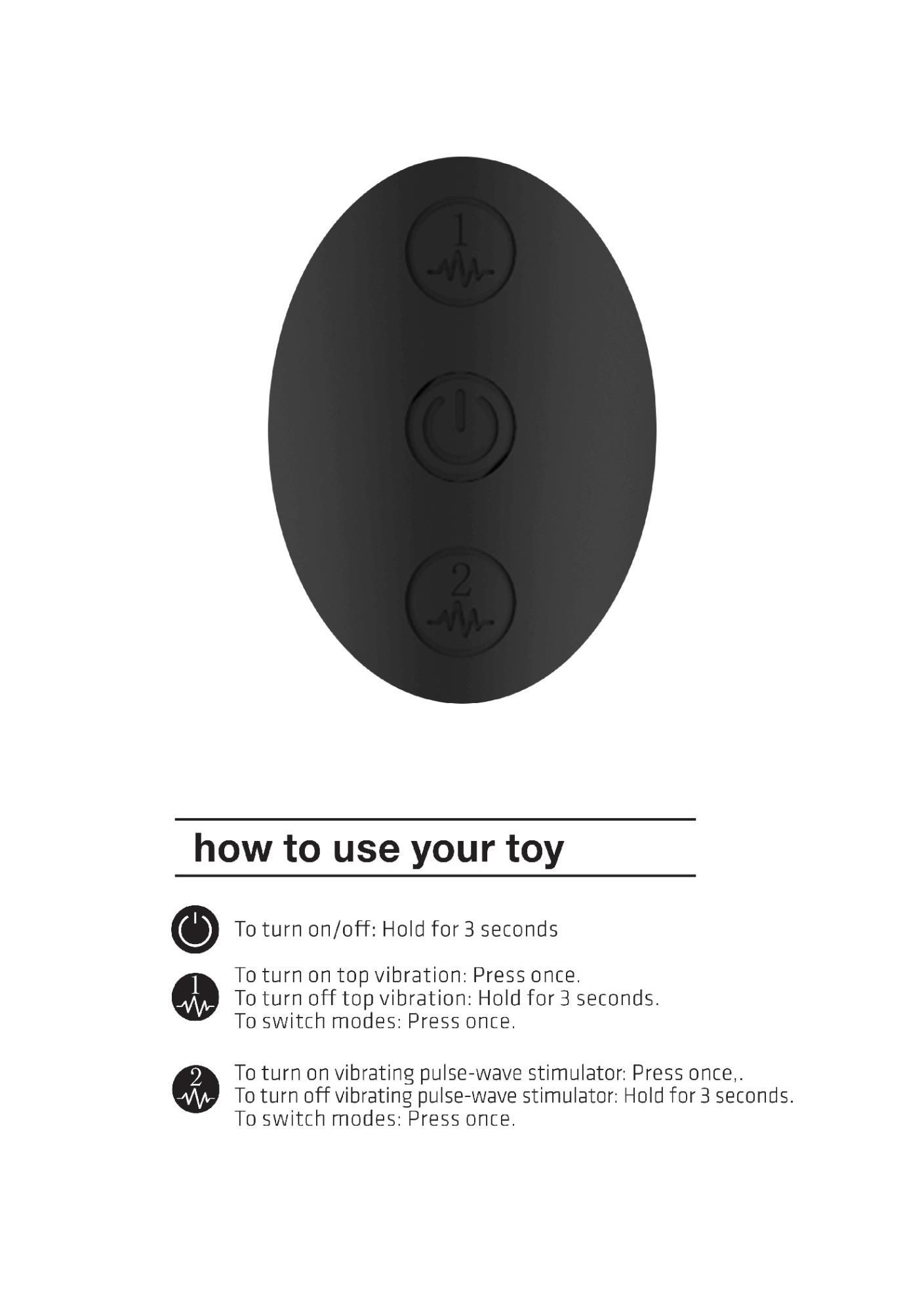 Вибромассажер Vive Enora, 22 см (черный)