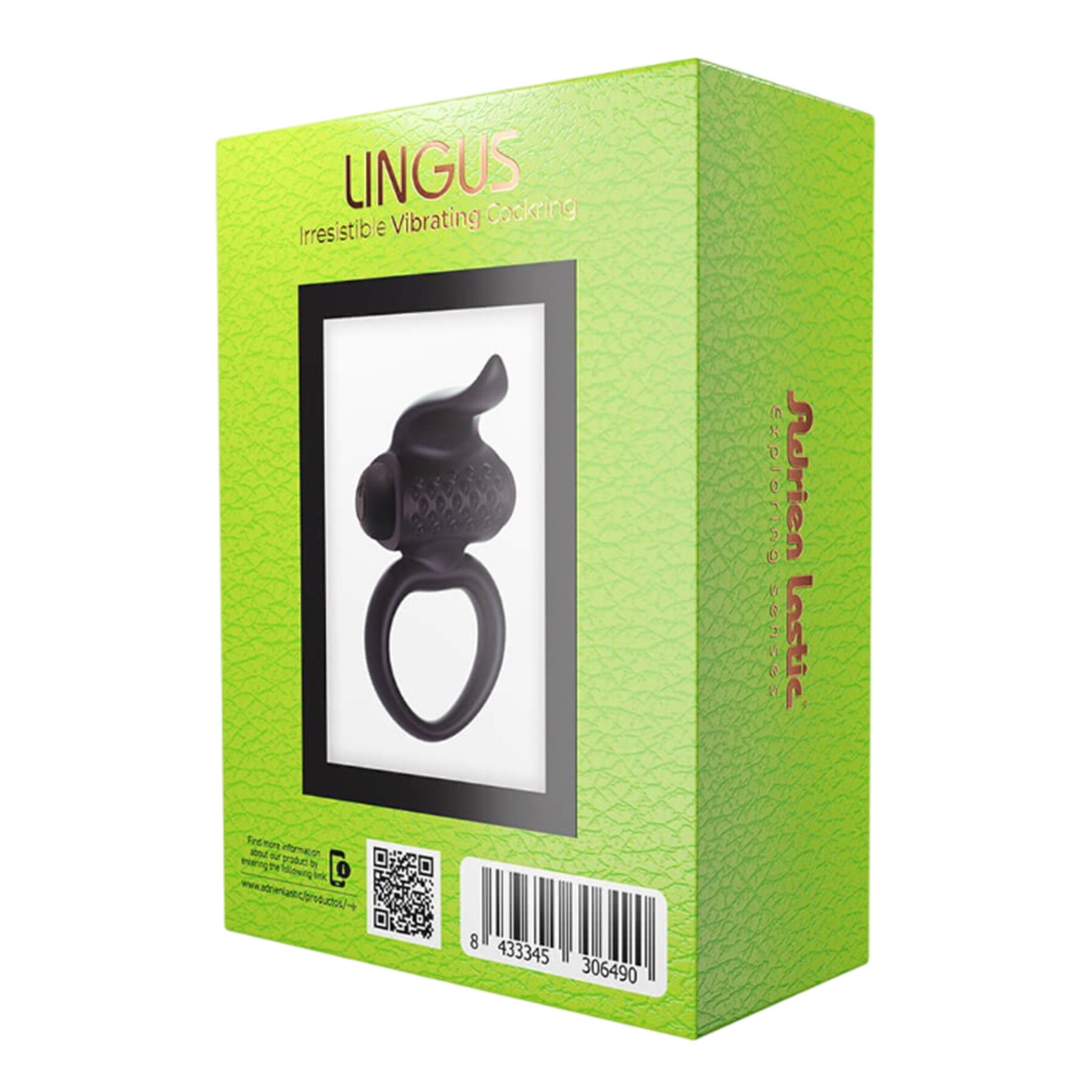 Эрекционное кольцо Adrien Lastic Ring-AD.Lingus, 7 см (черный)