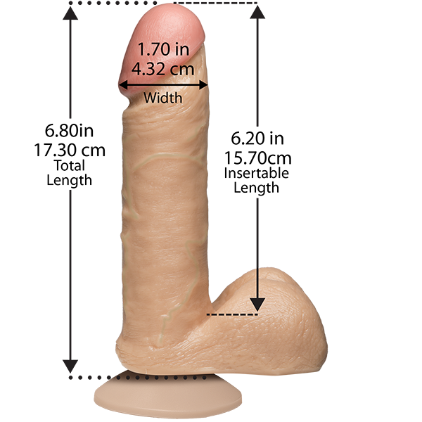 Фаллоимитатор Realistic Cock Ultraskyn 6 Inch, 17.3 см (телесный)