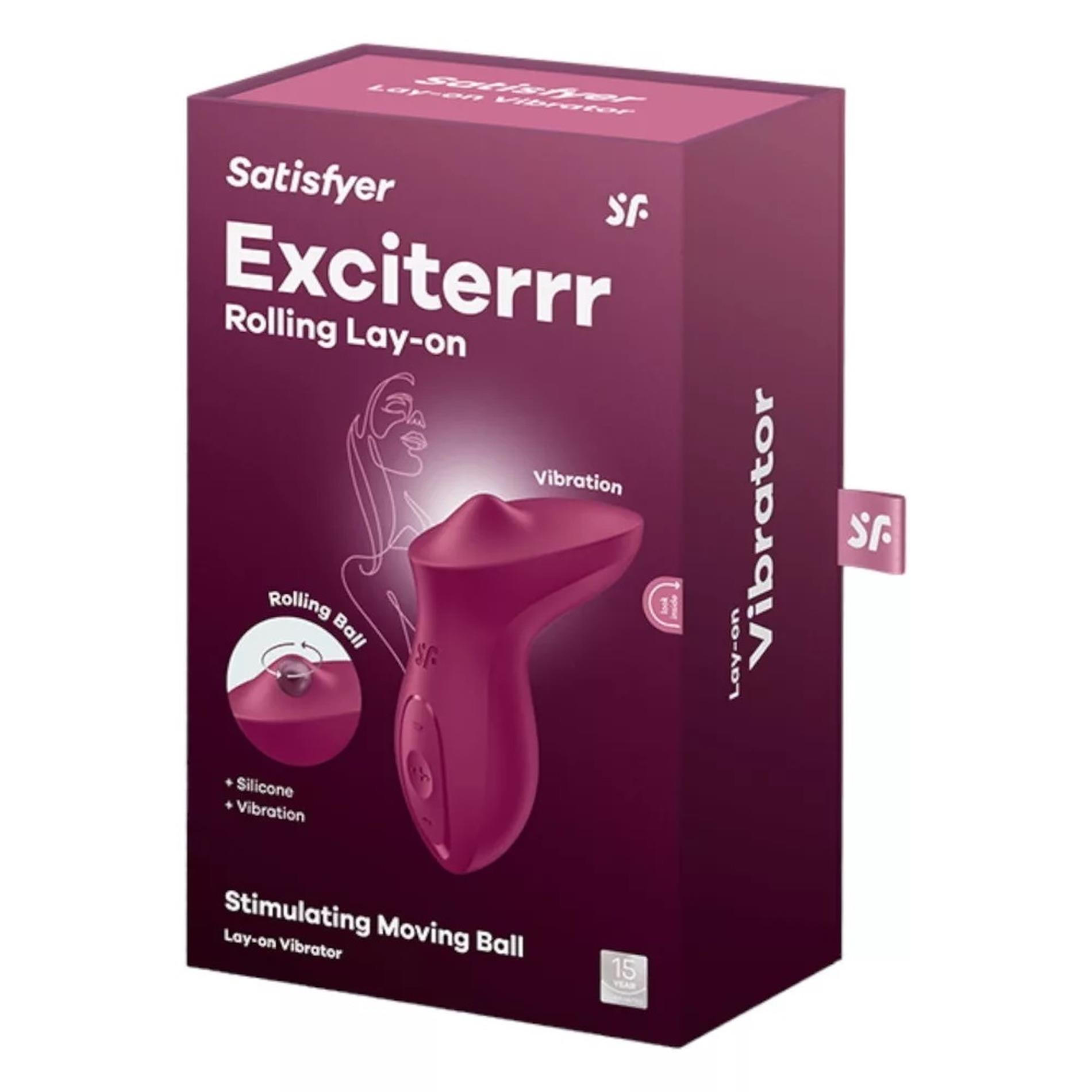 Вибратор для клитора Satisfyer Exciterrr (бордовый)