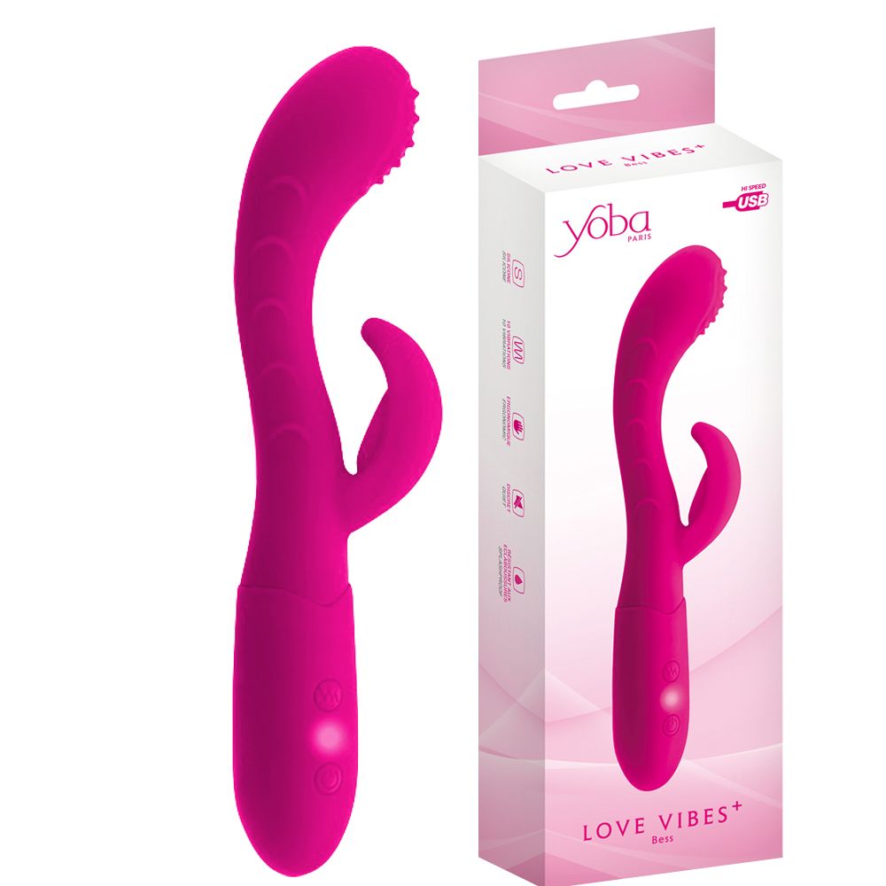 Вибратор-кролик Love Vibes Bess, 18,8 см (розовый)