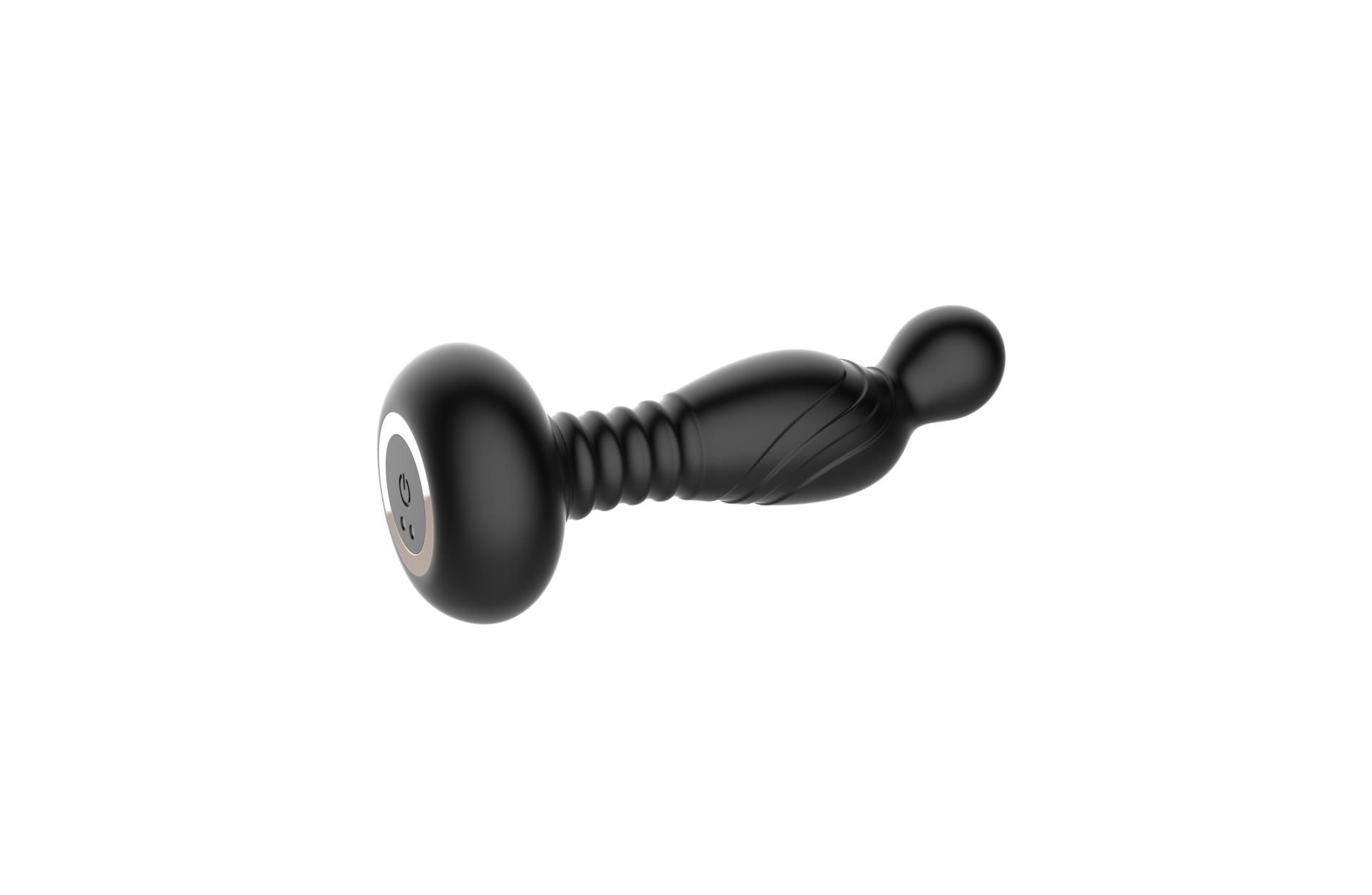 Stymulator prostaty B - Series Magic Remote Control, 9 cm (czarny)