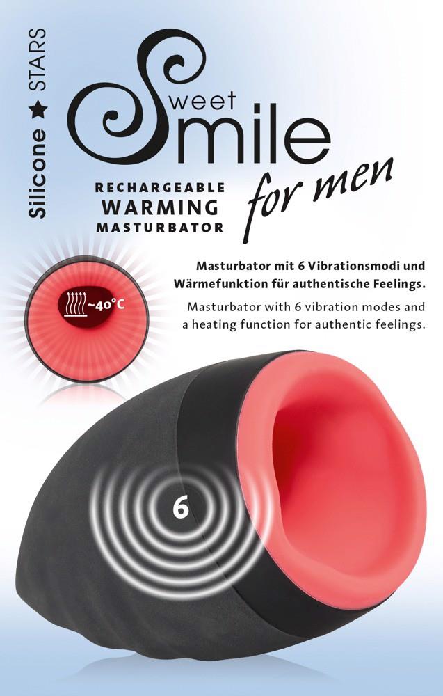 Мастурбатор многофункциональный Sweet Smile Rechargeable Warming (красный)