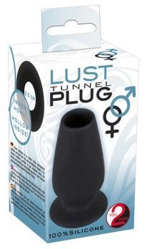 Анальный тоннель Orion Lust Tunnel Plug, 10 см (черный)