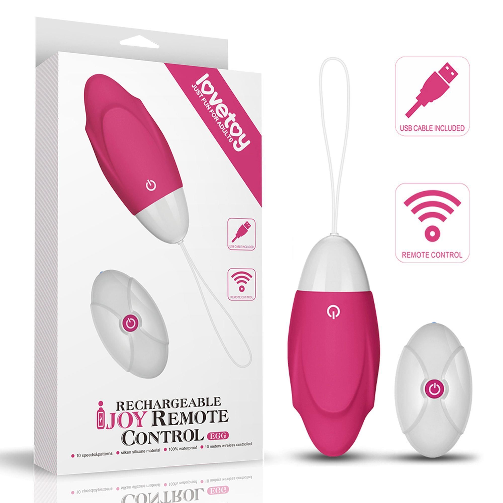 Виброяйцо Lovetoy Ijoy, 8.9 см (розовый)