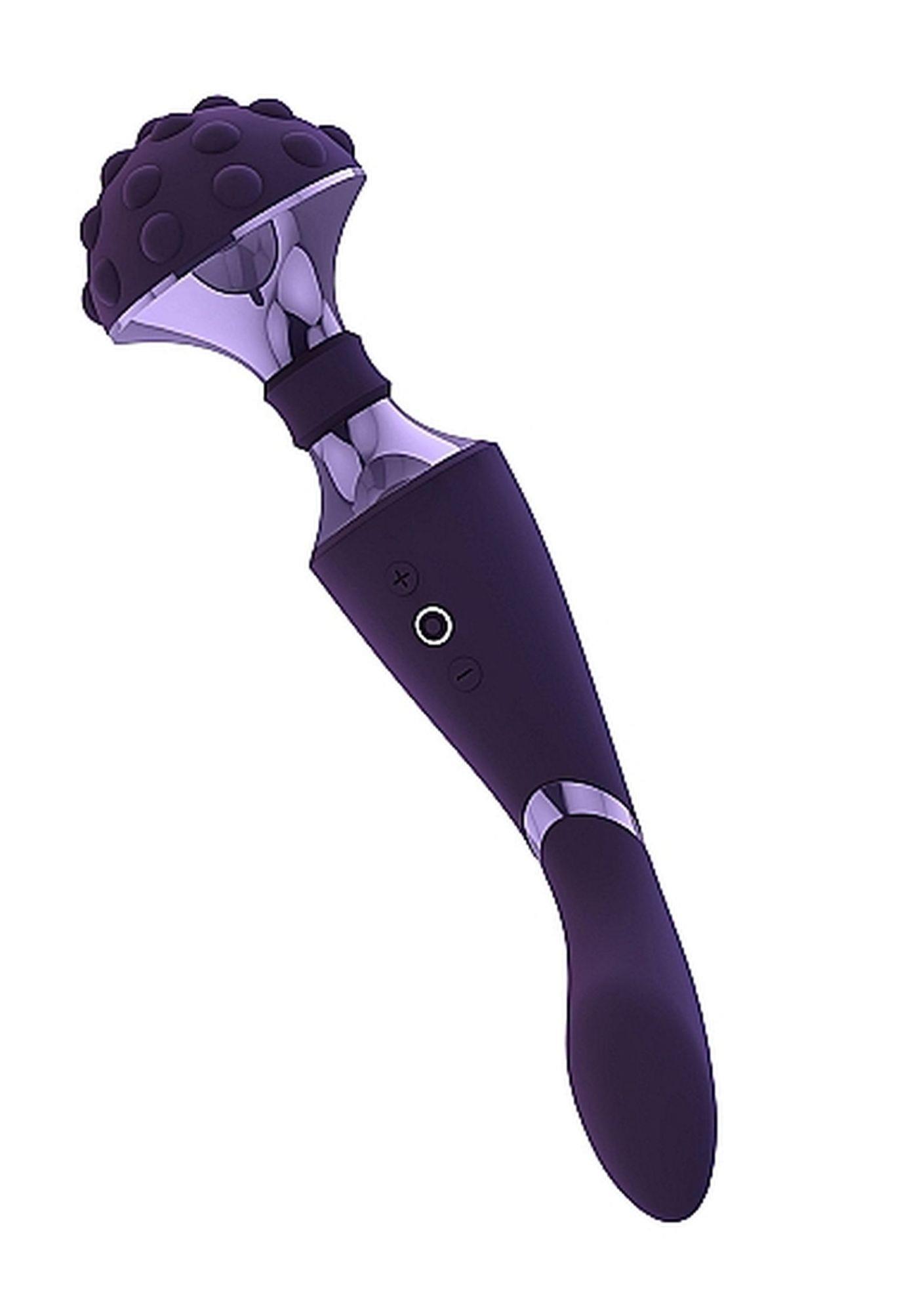 Вибромассажер Vive Shiatsu Bendable Massager Wand, 28.6 см (фиолетовый)