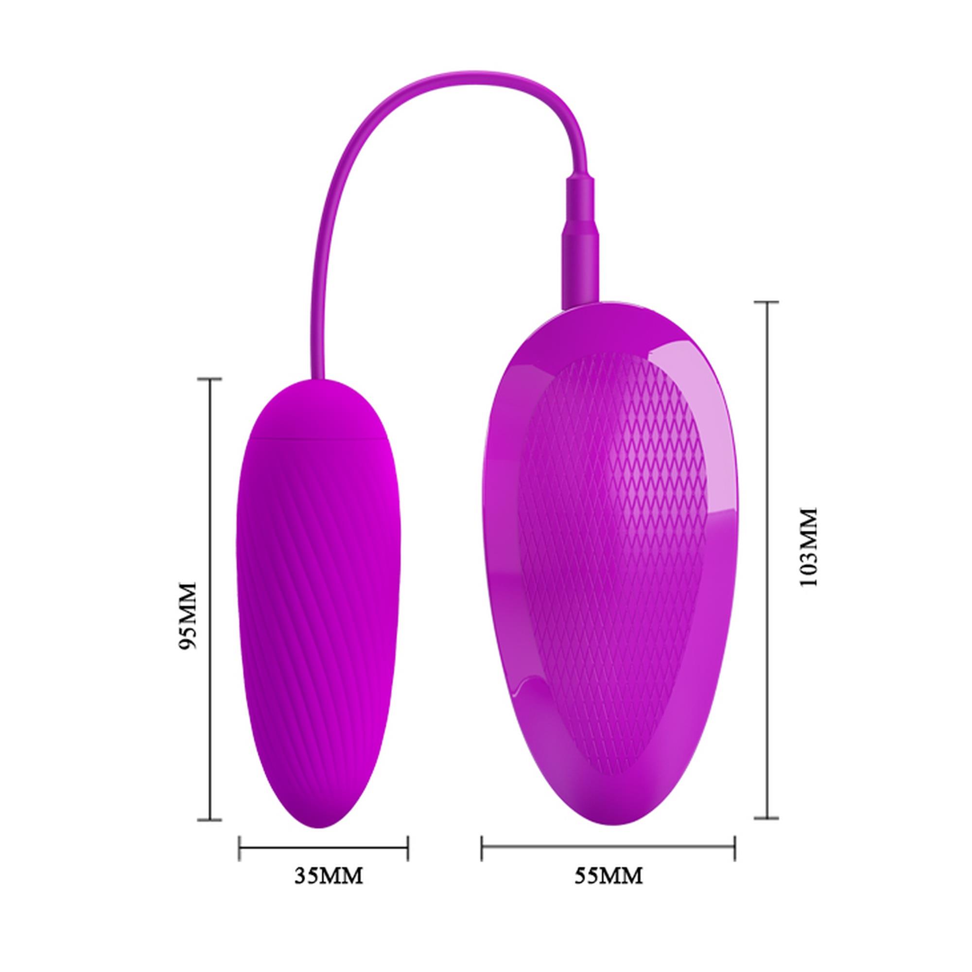 Виброяйцо Pretty Love Destrable Flirt Naughty egg, 9,5 см (фиолетовый)