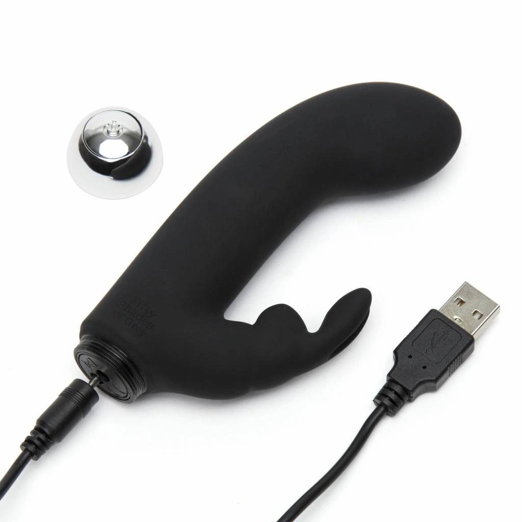 Мини вибратор-кролик Fifty Shades of Grey Greedy Girl, 13,9 см (черный)