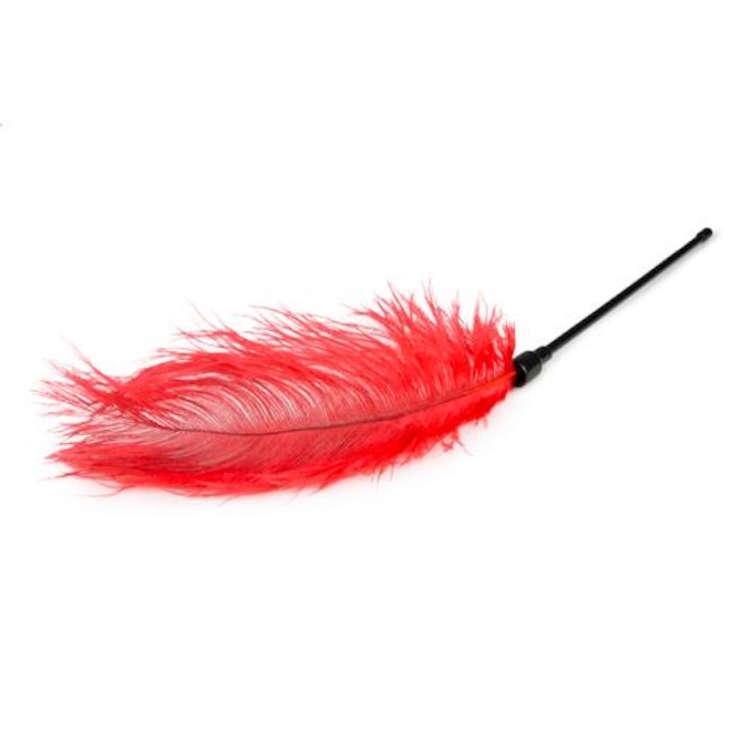 Тиклер-перо Fetish Feather Tickler, 53 см (красный)