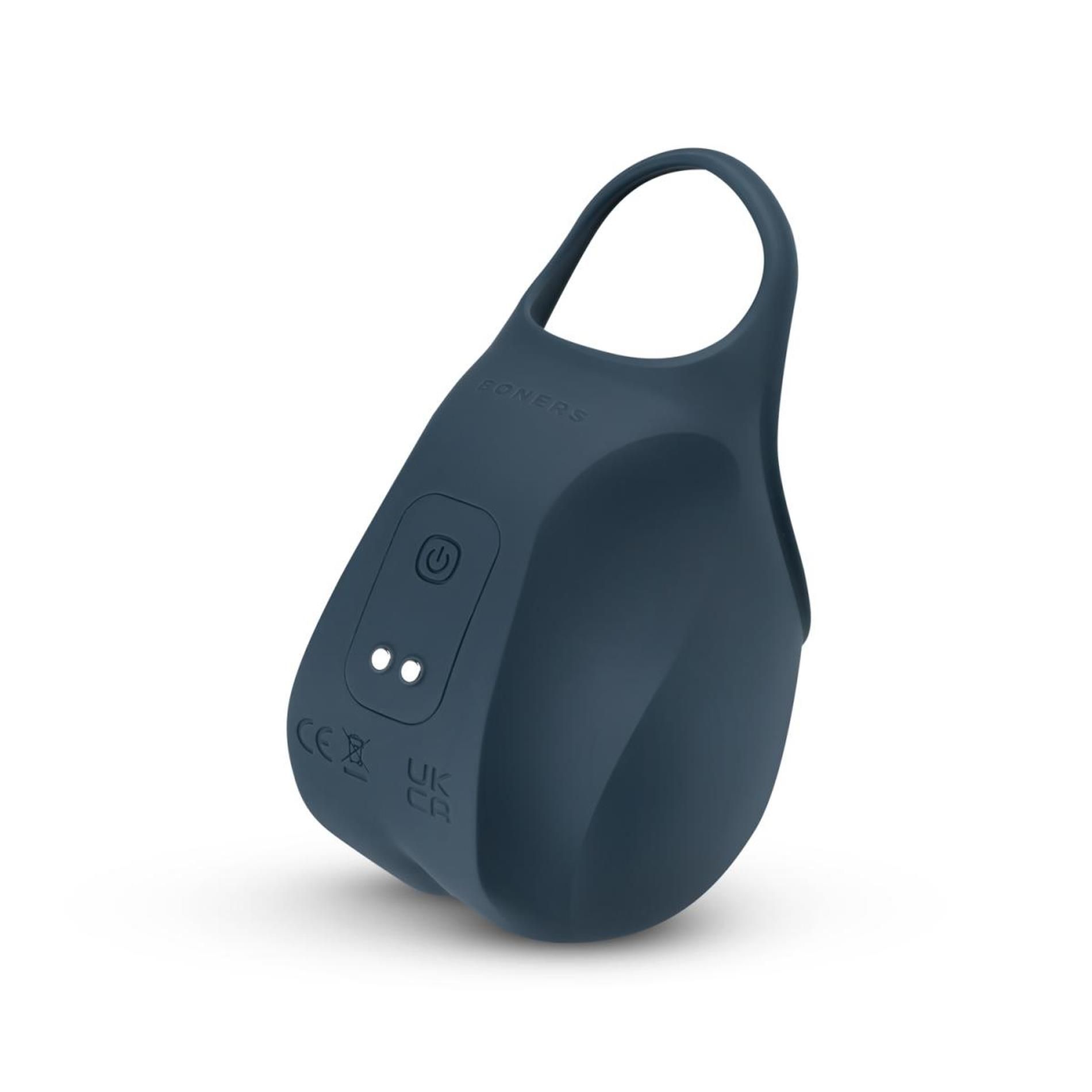 Эрекционное кольцо Boners Stimulating Ball Pouch, 3,8 см (синий)