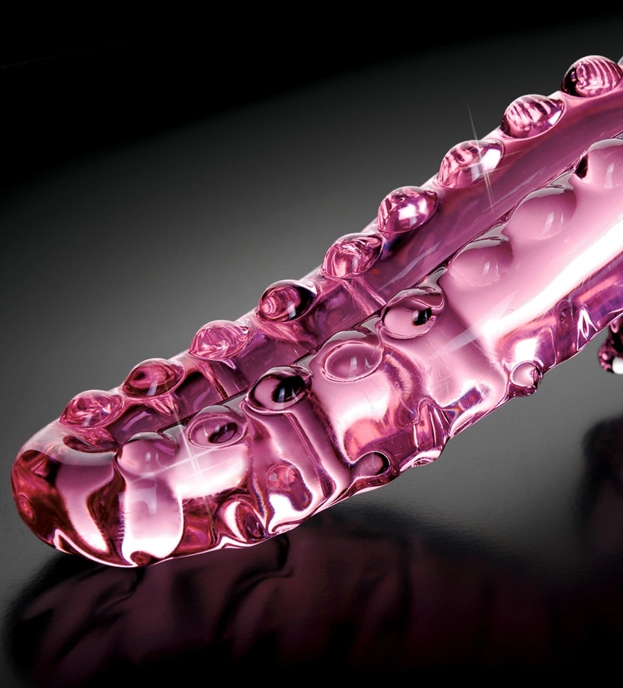 Стеклянный фаллоимитатор Icicles No.24, 15,5 см (розовый)