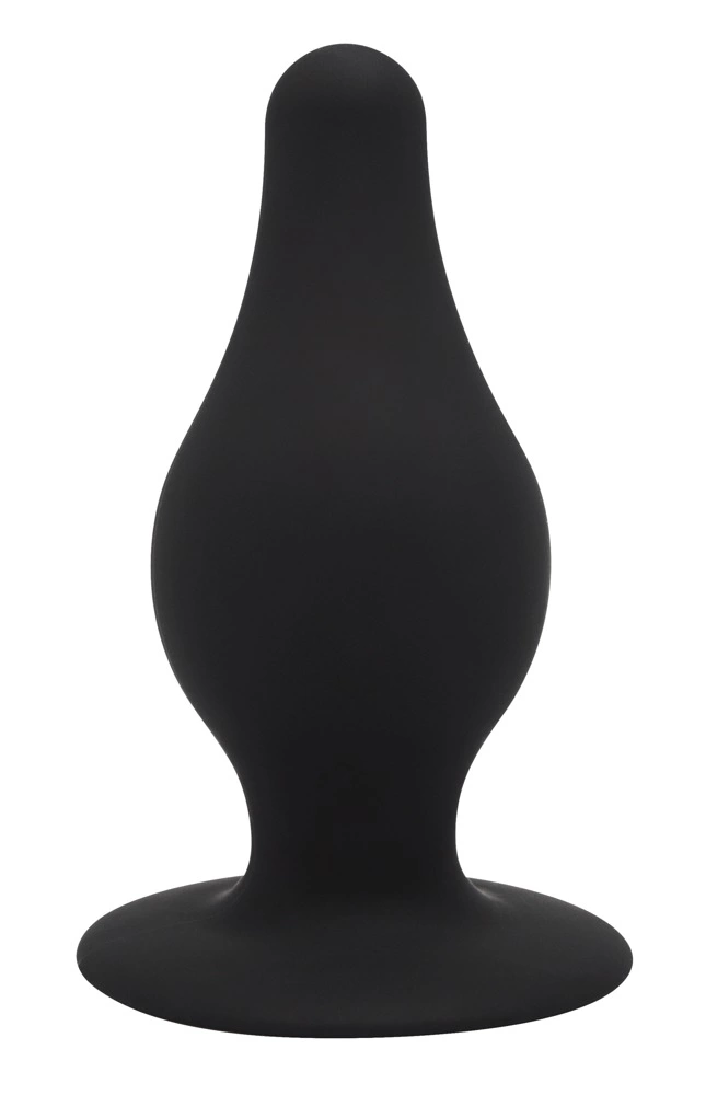 Korek analny SilexD Premium Silicone Plug Model 2 M, 9.3 cm (czarny)