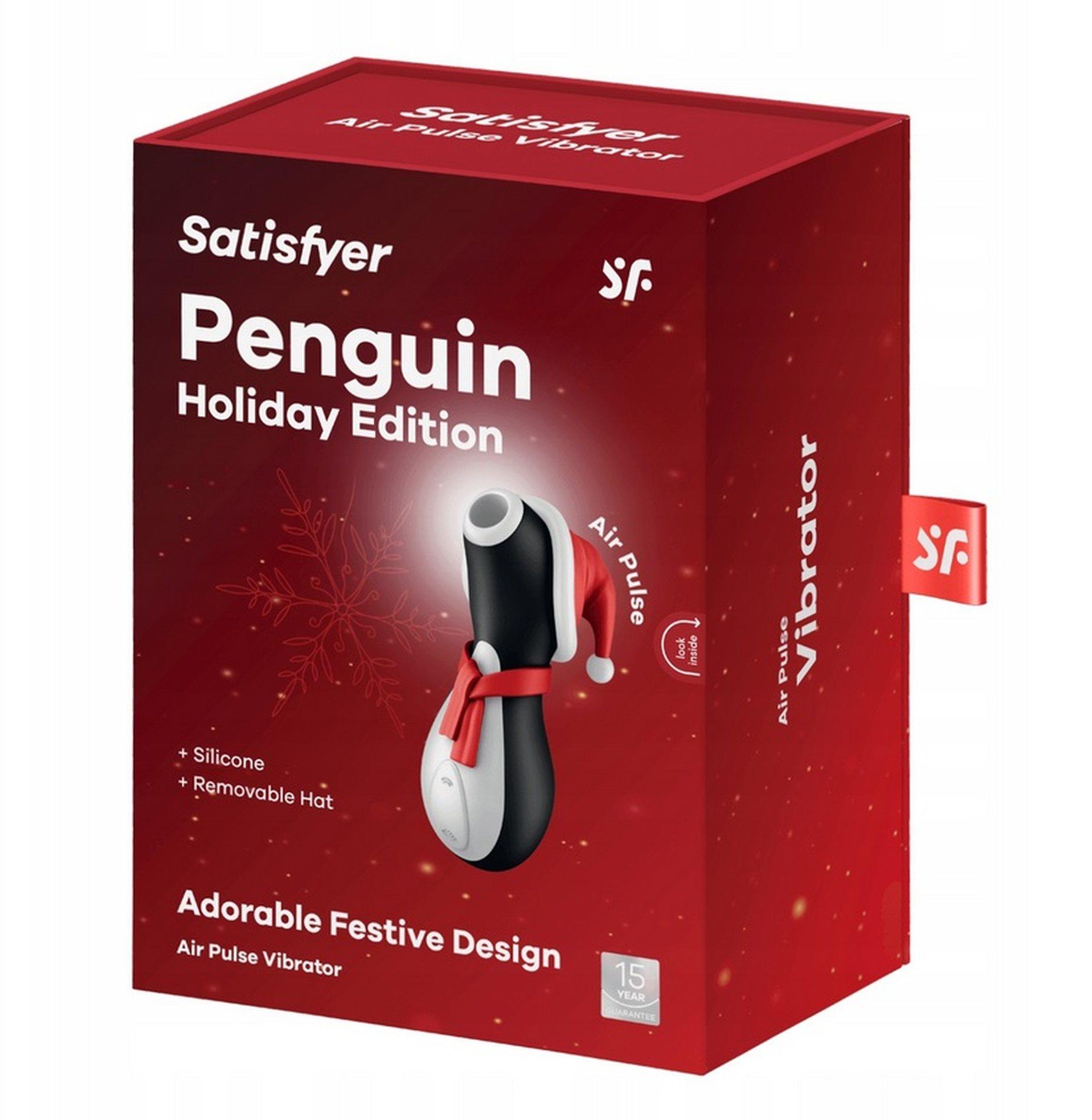 Вакуумний стимулятор клітора Satisfyer Penguin Holiday Edition (чорний)