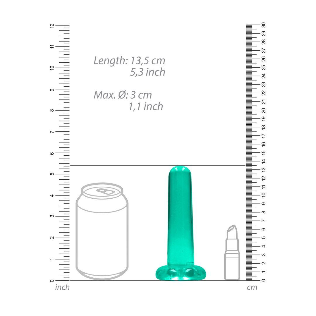 Фаллоимитатор Realrock Crystal Clear Dildo 5.3", 13.5 см (зеленый)