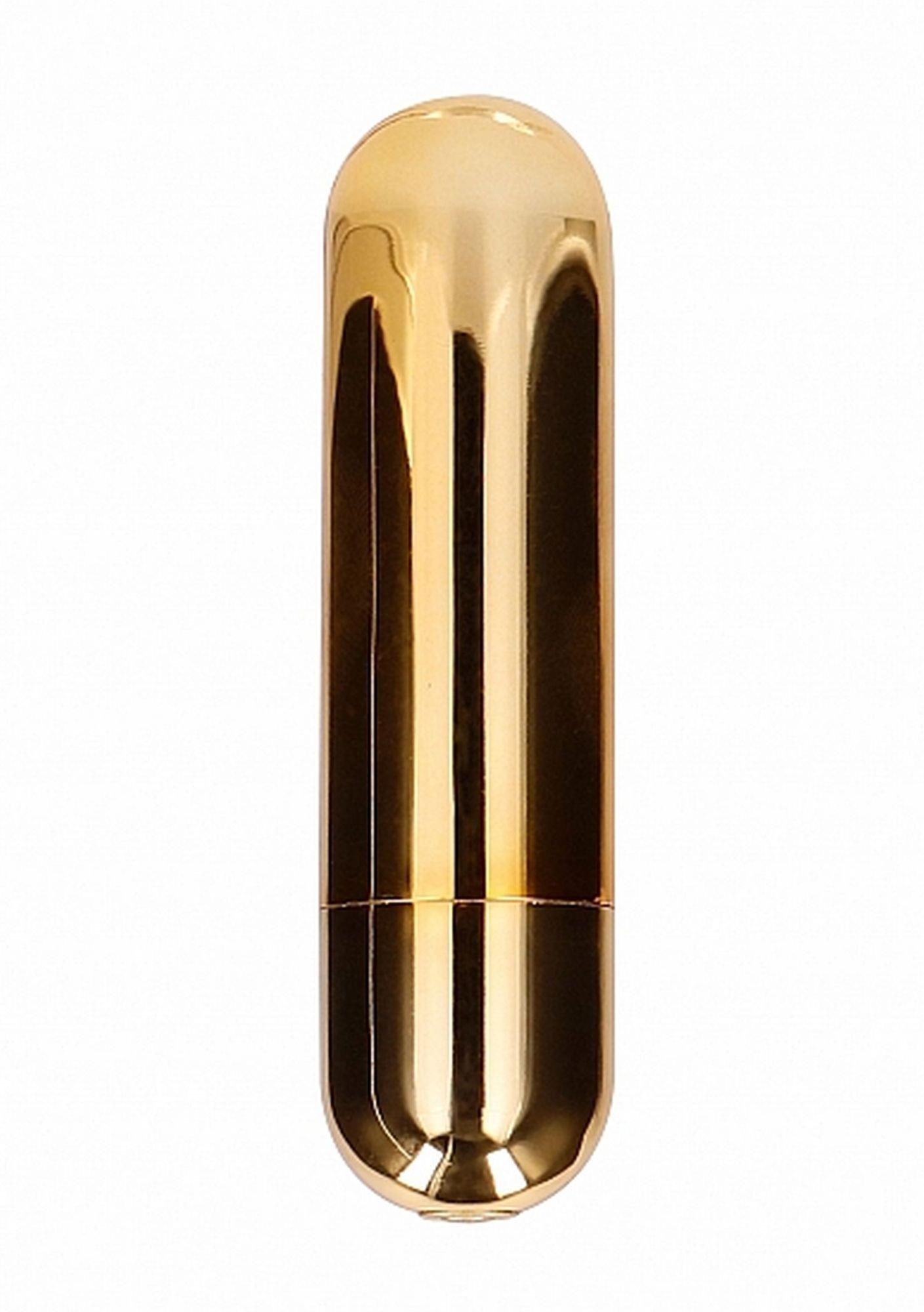 Мини-вибратор Shots Be Good Tonight Bullet, 7.7 см (золотой)