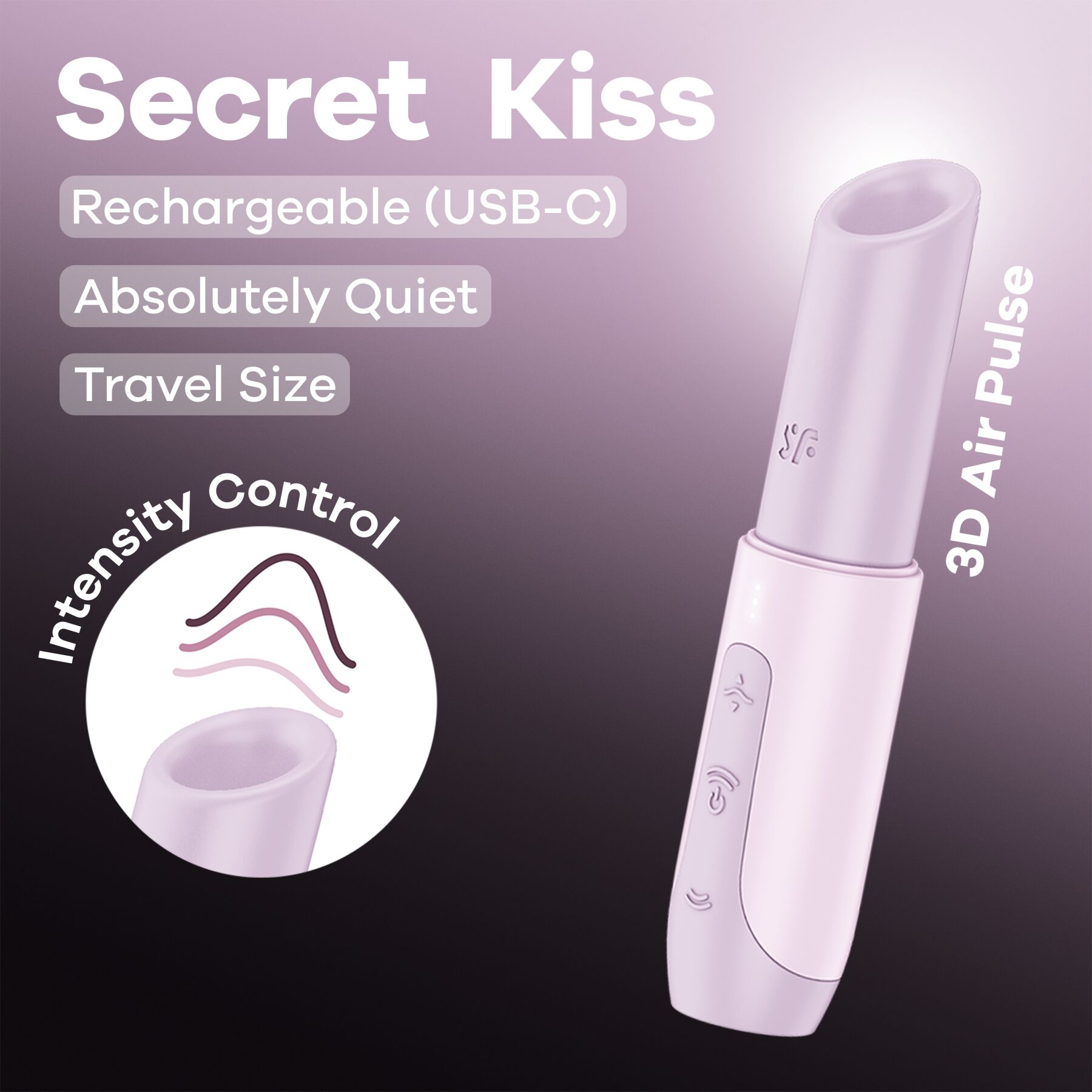 Вакуумный стимулятор клитора Satisfyer Secret Kiss (розовый)