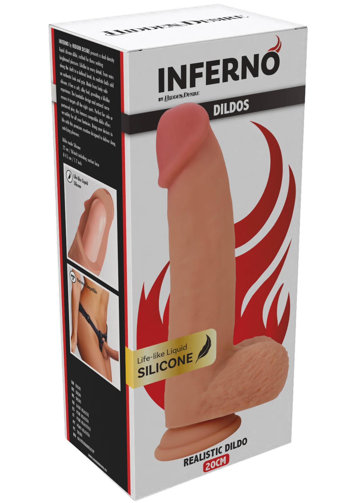 Фаллоимитатор Hidden Desire Realistic Dildo, 20 см (телесный)