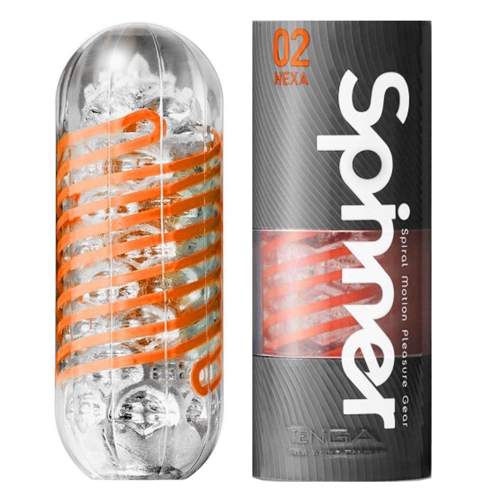 Мастурбатор Tenga Spinner Hexa (оранжевый)