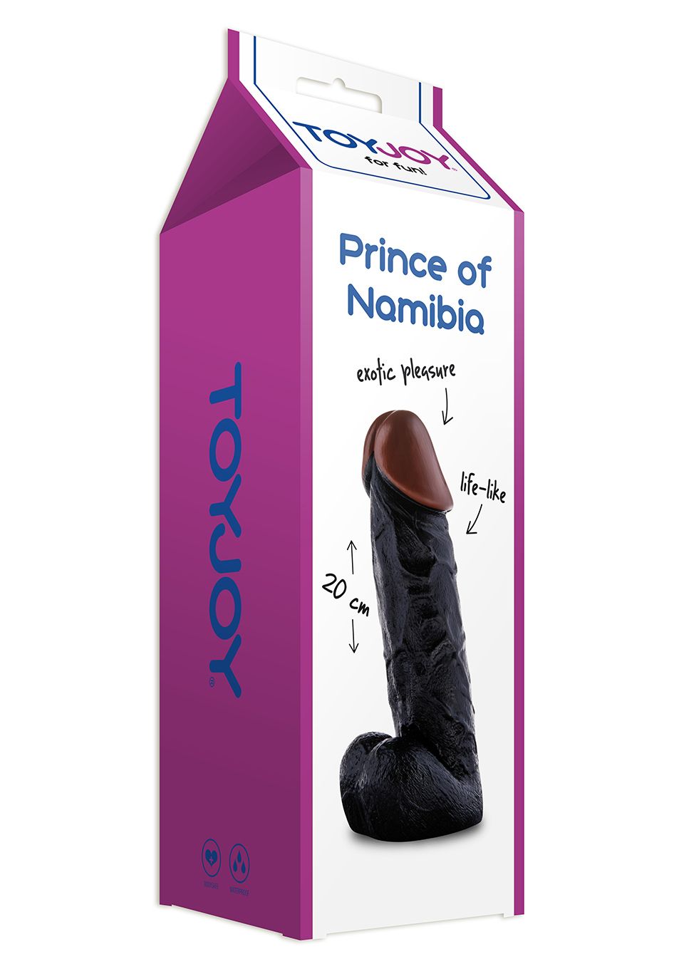 Фаллоимитатор Toy Joy Prince of Namibia, 20 см (черный)