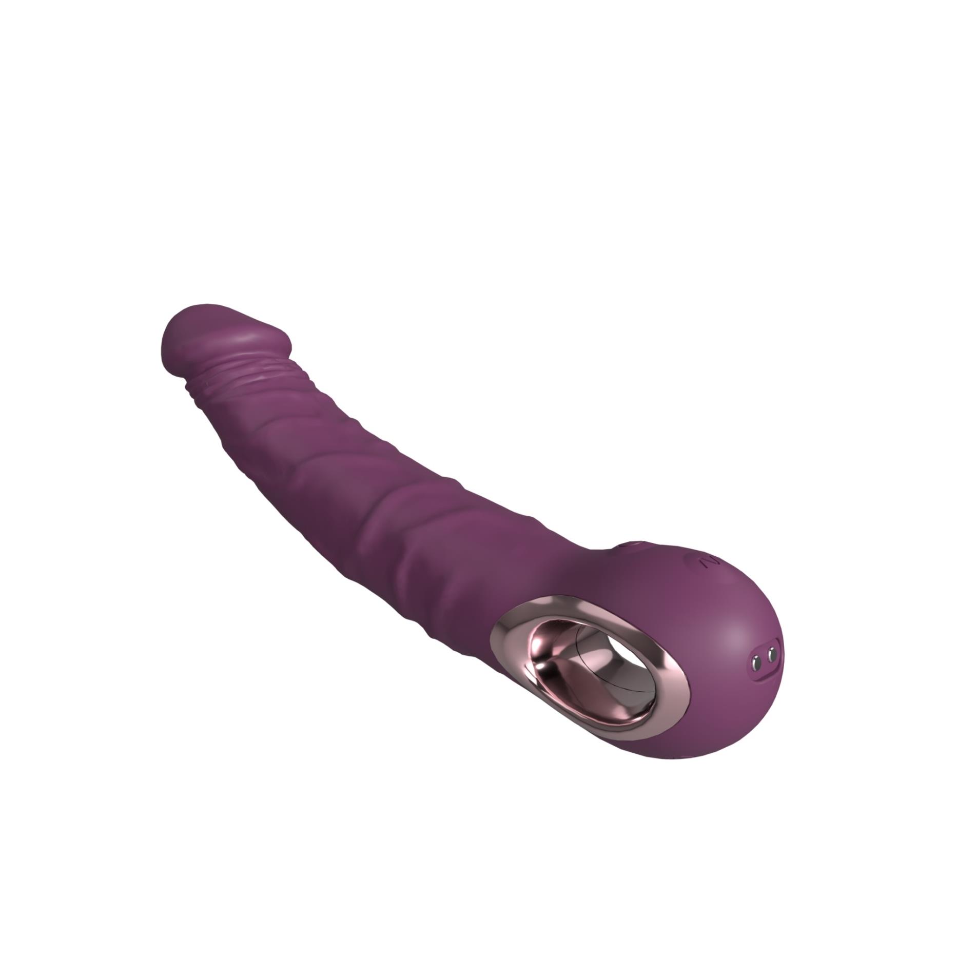 Вибратор B-Series Cute Realistic, 22.1 см (фиолетовый)