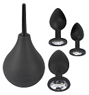 Набір для анальної стимуляції Orion Black Velvets Anal Kit, 4 шт (чорний)