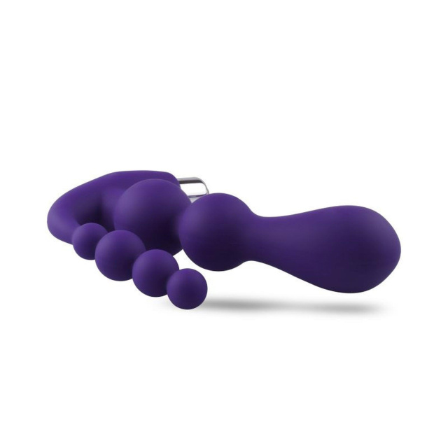 Toyz4lovers Double Pleaser - Korek analny, Fioletowy, 15.5 cm