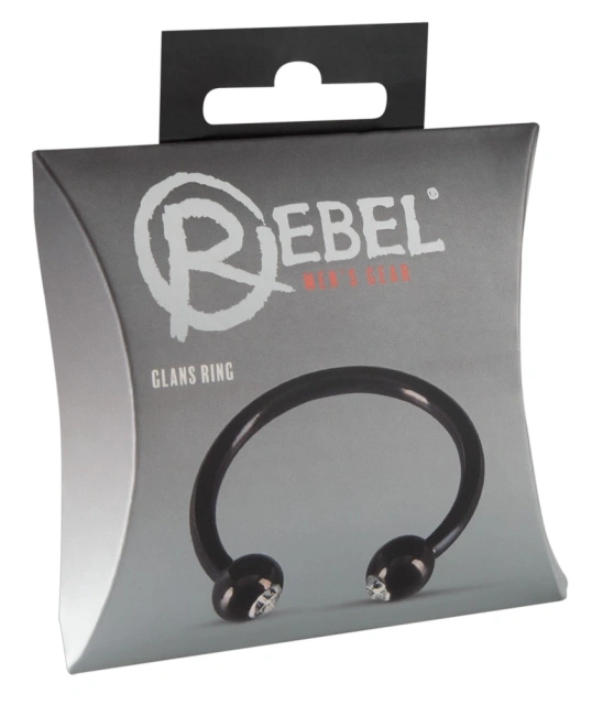 Эрекционное кольцо Rebel Glans Ring (черный)