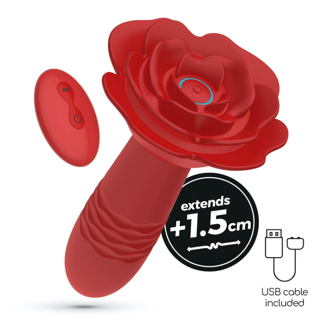 Crushious Romeo - Korek analny, Czerwony, 14.2 cm