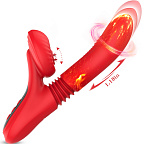 Вібратор B - Series Fox Thrusting and Heating, 24 см (чорний)