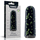 Wibrator łechtaczkowy LoveToy Music Massager Glow In The Dark, 8,5 cm (czarny)