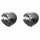 Наклейки с пайетками Boss Pasties Burlesque Rand, 2 шт (серебристый)