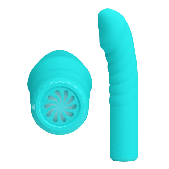 Pretty Love Rylan - Wibrator, Turkus, 16 cm
