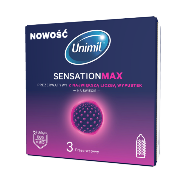 Презервативы Unimil Sensation Max, 3 шт