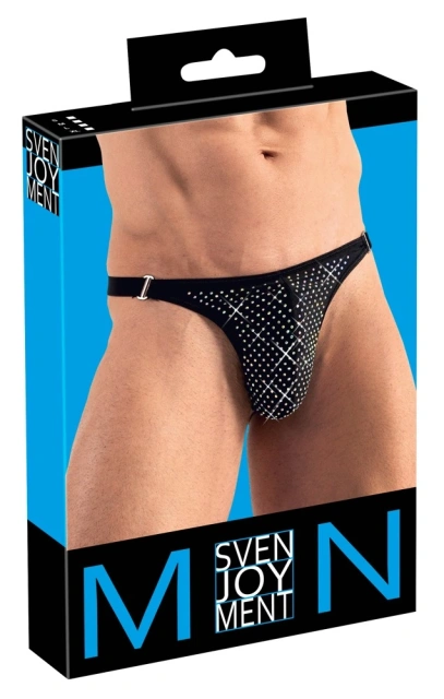 Чоловічі стрінги Svenjoyment Underwear Men's String, S (чорний)