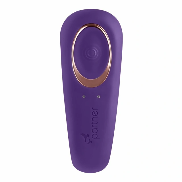 Wibrator dla par Satisfyer Double Classic, 17 cm (fioletowy)