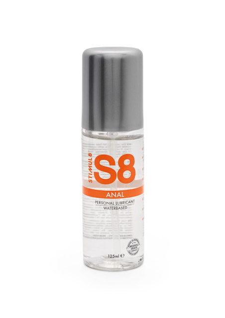 Stimul8 S8 Anal Lube Natural - Lubrykant na bazie wody, 125 ml