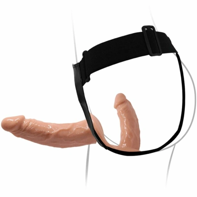 Страпон Baile Double Fun System, 13,5 см (телесный)