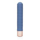 Вибратор Loveline Ribbed Mini, 14.1 см (синий)